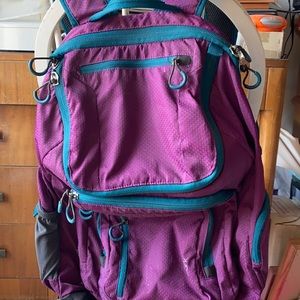 Purple backpack